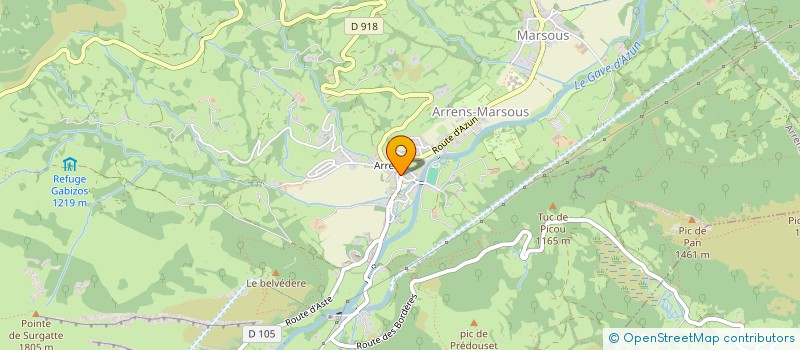 localisation de l'entreprise SCI GERANT  ARRENS-MARSOUS