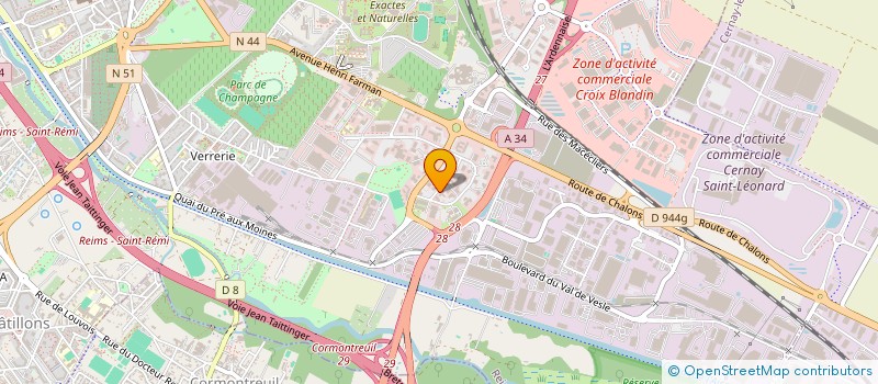 localisation de l'entreprise SCI GERARD  REIMS