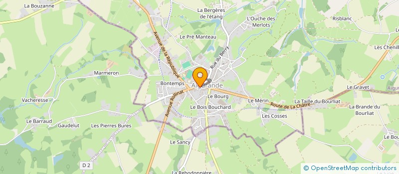 localisation de l'entreprise SCI GERARD à AIGURANDE