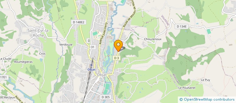 localisation de l'entreprise SCI GERARD ALAIN ANNIE  OBJAT