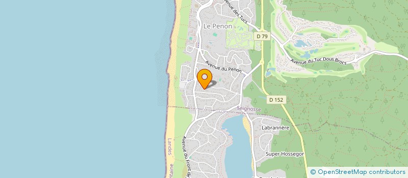 localisation de l'entreprise SCI GERARD DABBADIE  SEIGNOSSE