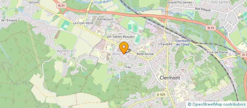 localisation de l'entreprise SCI GERARD DE NERVAL à CLERMONT
