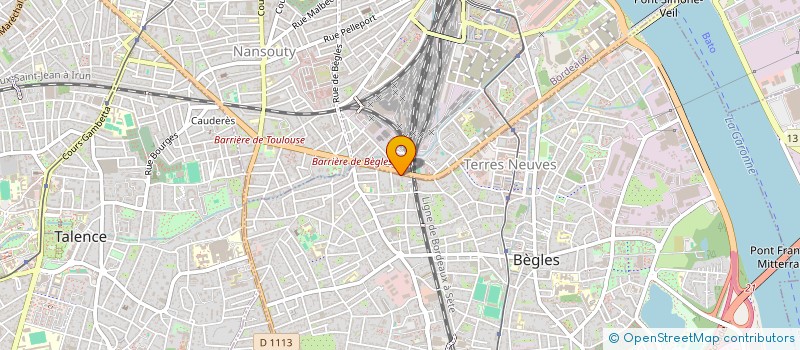 localisation de l'entreprise SCI GERARD DE NERVAL à BEGLES