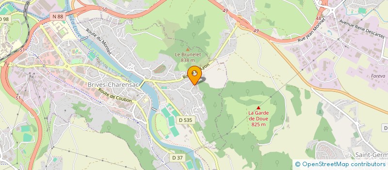 localisation de l'entreprise SCI GERARD ET DANIEL  BRIVES-CHARENSAC