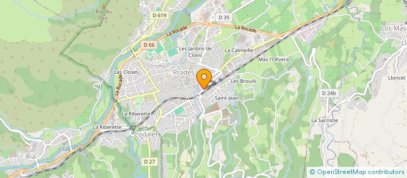 localisation de l'entreprise SCI GERARD ET NICOLE FONS  PRADES