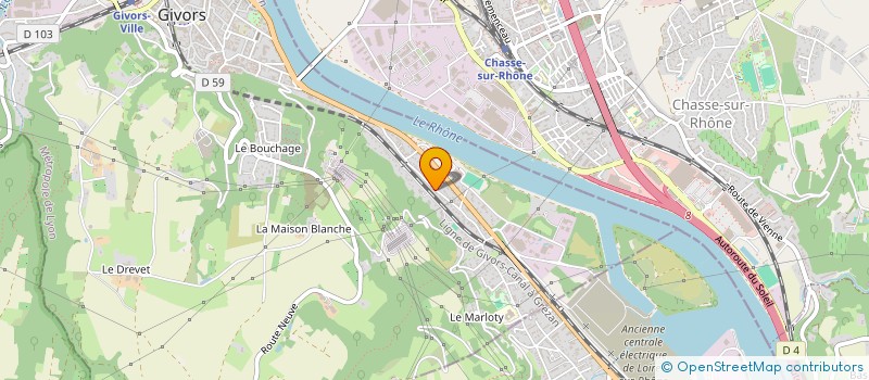 localisation de l'entreprise SCI GERARDEZ  GIVORS