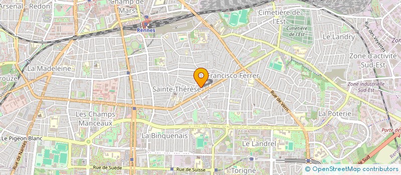 localisation de l'entreprise SCI GERARDPATRI  RENNES