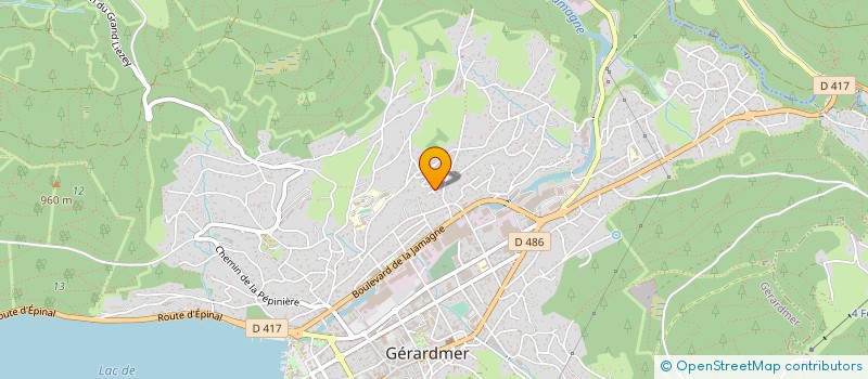 localisation de l'entreprise SCI GERARMEIX  GERARDMER