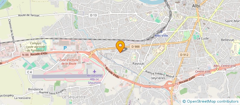 localisation de l'entreprise SCI GERAULT à ALBI