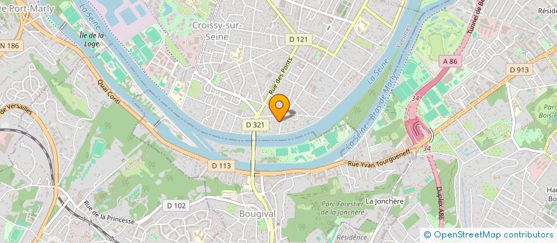 localisation de l'entreprise SCI GERAX IMMO  CROISSY-SUR-SEINE