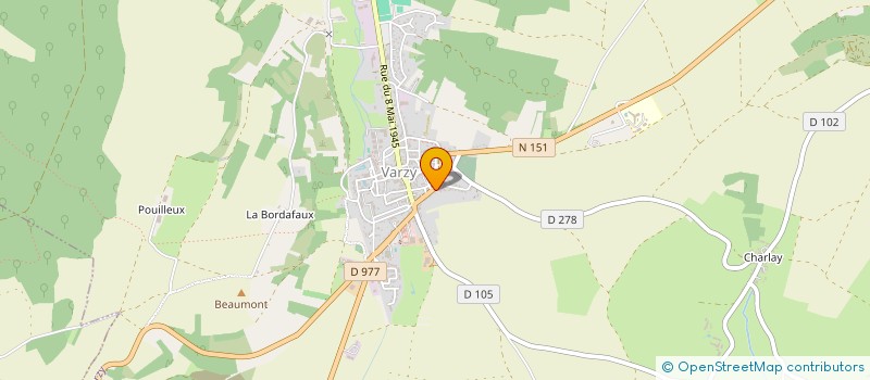 localisation de l'entreprise SCI GERBAUD  VARZY