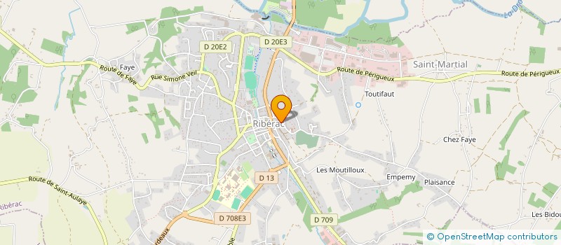 localisation de l'entreprise SCI GERBEAUD  RIBERAC