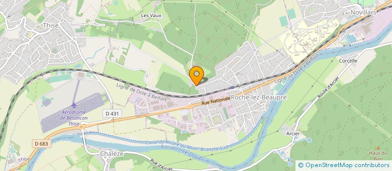 localisation de l'entreprise SCI GERBOR  ROCHE-LEZ-BEAUPRE