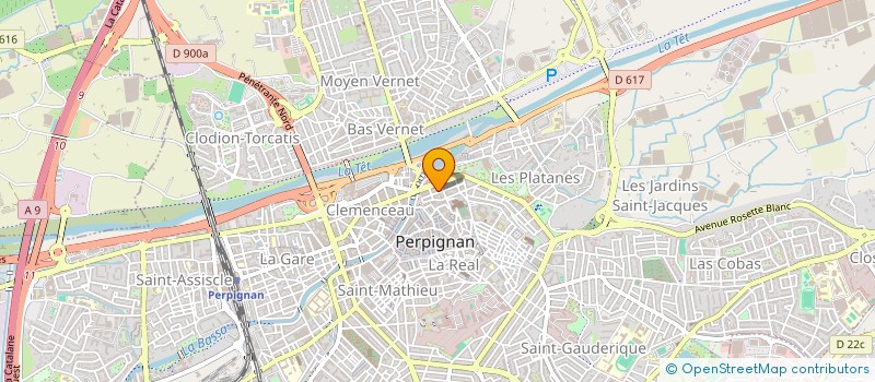 localisation de l'entreprise SCI GERCA  SAINT-ESTEVE