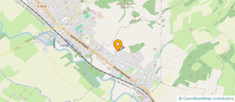 localisation de l'entreprise SCI GERCO  BLAGNY