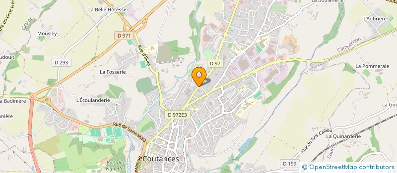 localisation de l'entreprise SCI GERDAN  COUTANCES