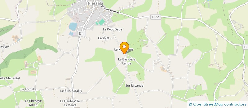 localisation de l'entreprise SCI GERDICAM à LE MENE