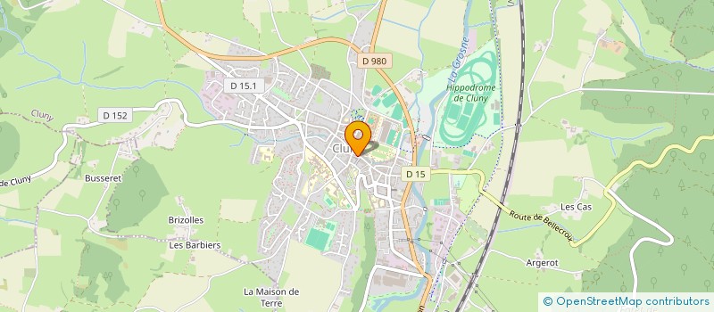 localisation de l'entreprise SCI GERDOU  CLUNY