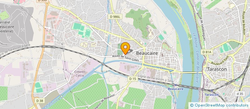 localisation de l'entreprise SCI GEREDO  BEAUCAIRE