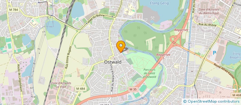 localisation de l'entreprise SCI GEREM  OSTWALD