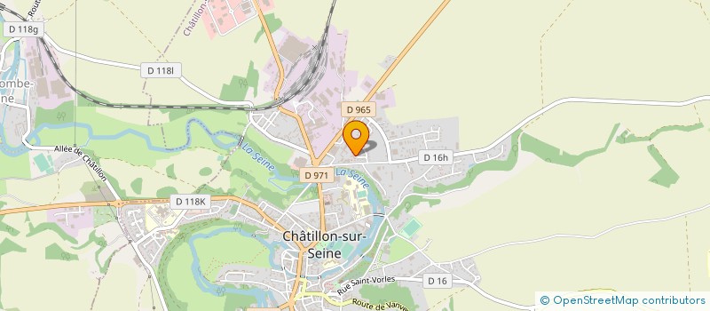 localisation de l'entreprise SCI GERGOVIE  CHATILLON-SUR-SEINE