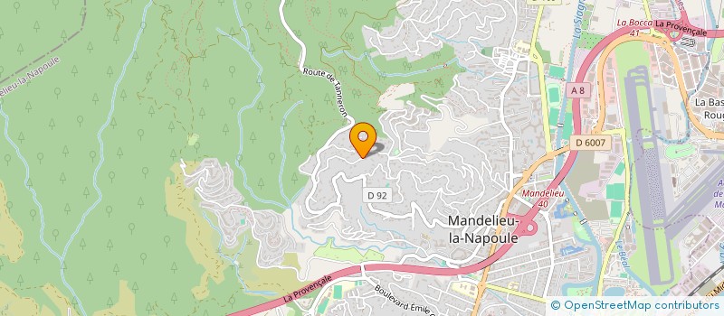 localisation de l'entreprise SCI GERHARD IMMOBILIEN à MANDELIEU-LA-NAPOULE