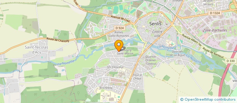 localisation de l'entreprise SCI GERICA  SENLIS