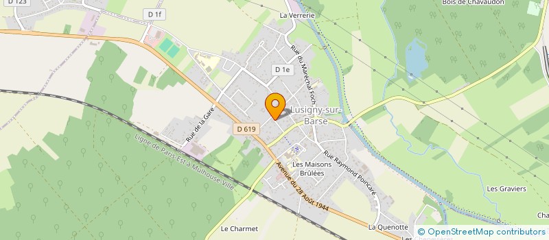 localisation de l'entreprise SCI GERLEANE à LUSIGNY-SUR-BARSE