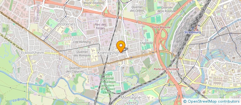 localisation de l'entreprise SCI GERLINDE  STRASBOURG