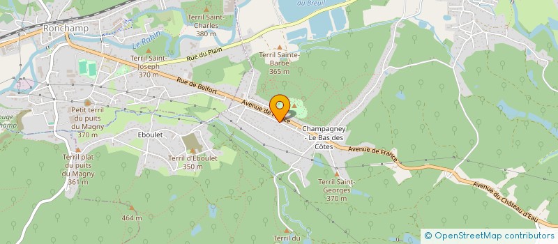 localisation de l'entreprise SCI GERMA  PLANCHER-BAS