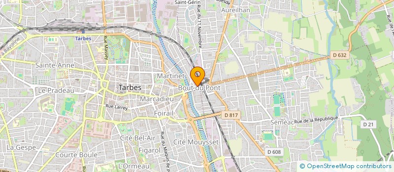 localisation de l'entreprise SCI GERMA  TARBES