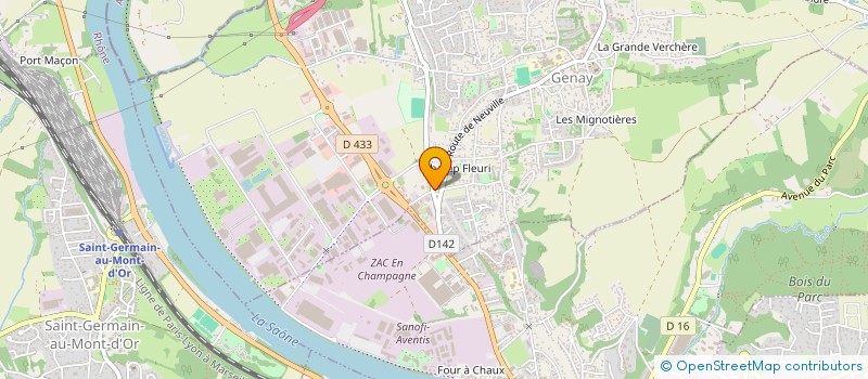 localisation de l'entreprise SCI GERMAIN  GENAY