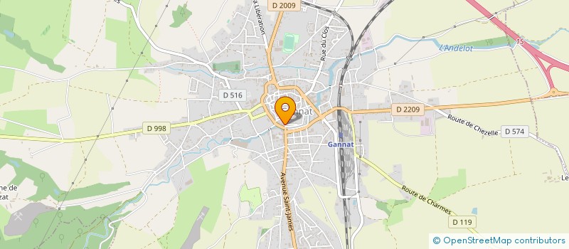 localisation de l'entreprise SCI GERMAIN à GANNAT