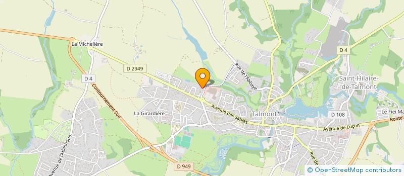 localisation de l'entreprise SCI GERMAIN à TALMONT-SAINT-HILAIRE