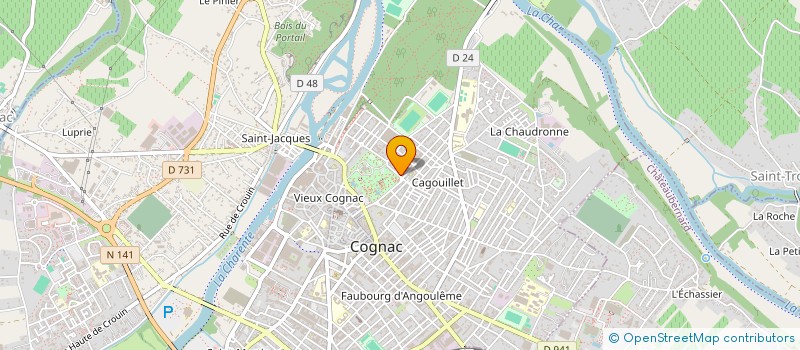 localisation de l'entreprise SCI GERMAIN DE BEAUVAIS à COGNAC
