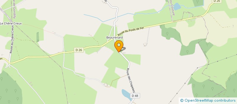 localisation de l'entreprise SCI GERMAIN-FRENOT  SAINT-HILAIRE-DE-GONDILLY