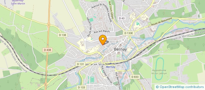 localisation de l'entreprise SCI GERMAIN VIOLETTE  BERNAY