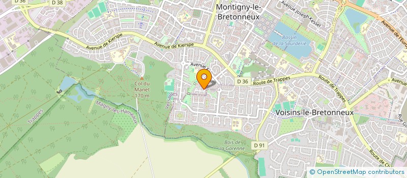 localisation de l'entreprise SCI GERMAINE  MONTIGNY-LE-BRETONNEUX