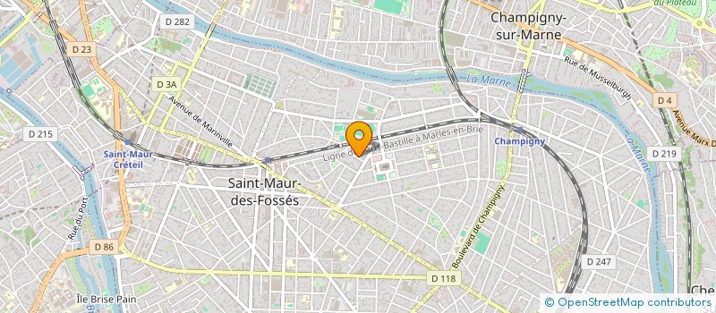 localisation de l'entreprise SCI GERMAINE à SAINT-MAUR-DES-FOSSES