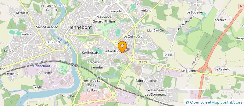 localisation de l'entreprise SCI GERMAINE  HENNEBONT