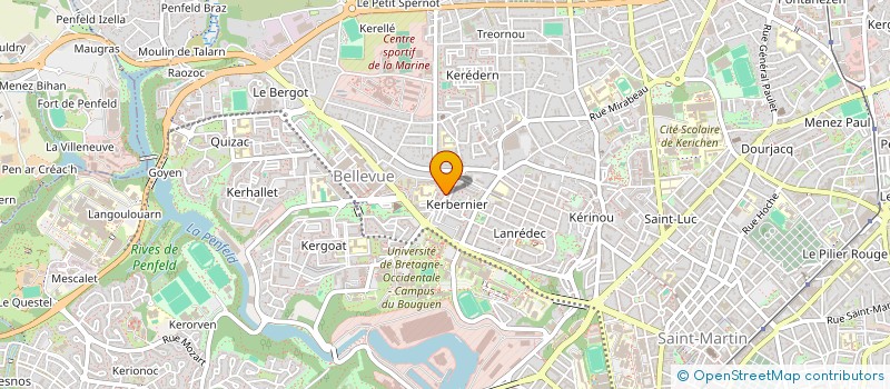 localisation de l'entreprise SCI GERMANICAU  BREST