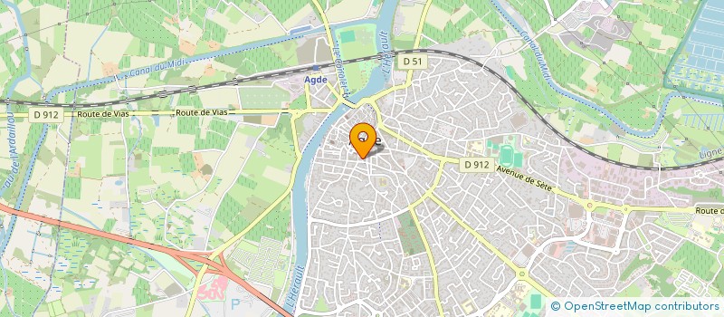 localisation de l'entreprise SCI GERMAR  AGDE