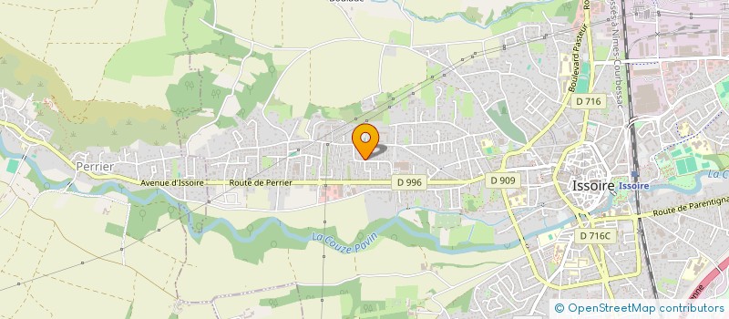 localisation de l'entreprise SCI GERMAR  ISSOIRE