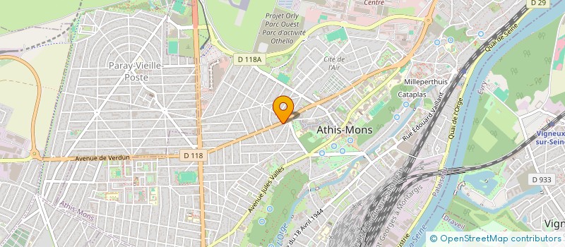 localisation de l'entreprise SCI GERMEGCFE à ATHIS-MONS
