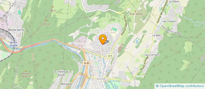 localisation de l'entreprise SCI GERMELIN à VIZILLE