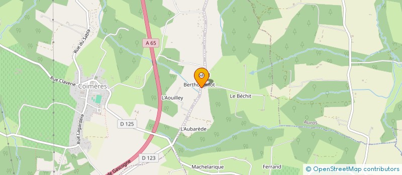 localisation de l'entreprise SCI GERMIC  BROUQUEYRAN