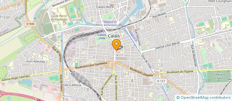 localisation de l'entreprise SCI GERMINAL  CALAIS