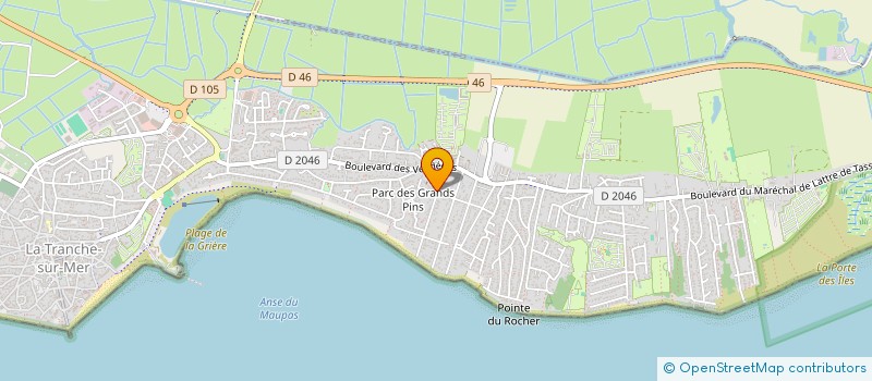 localisation de l'entreprise SCI GERMINAL à LA TRANCHE-SUR-MER