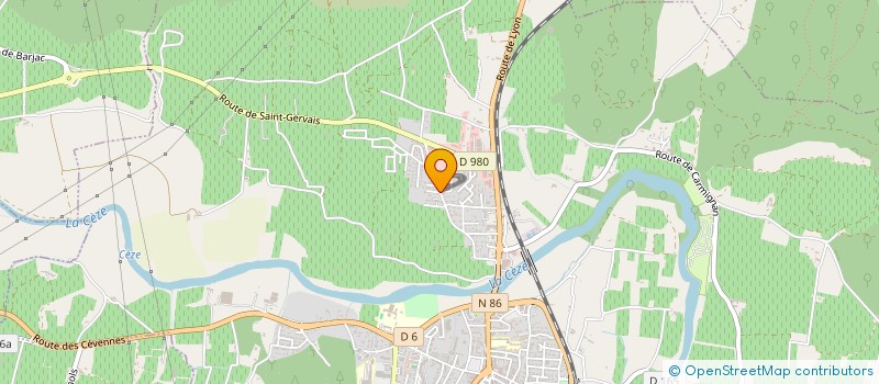 localisation de l'entreprise SCI GERMINAL  BAGNOLS-SUR-CEZE