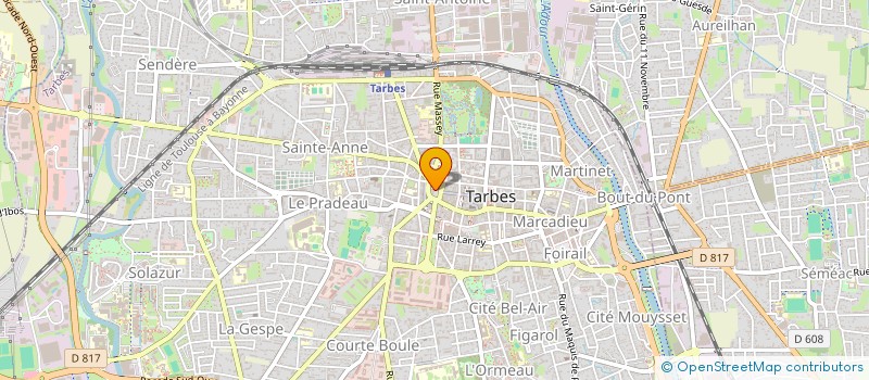 localisation de l'entreprise SCI GERMOU  TARBES